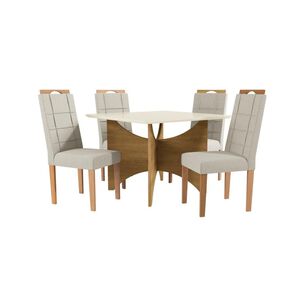 Juego De Comedor Yardas Bari / 4 Sillas