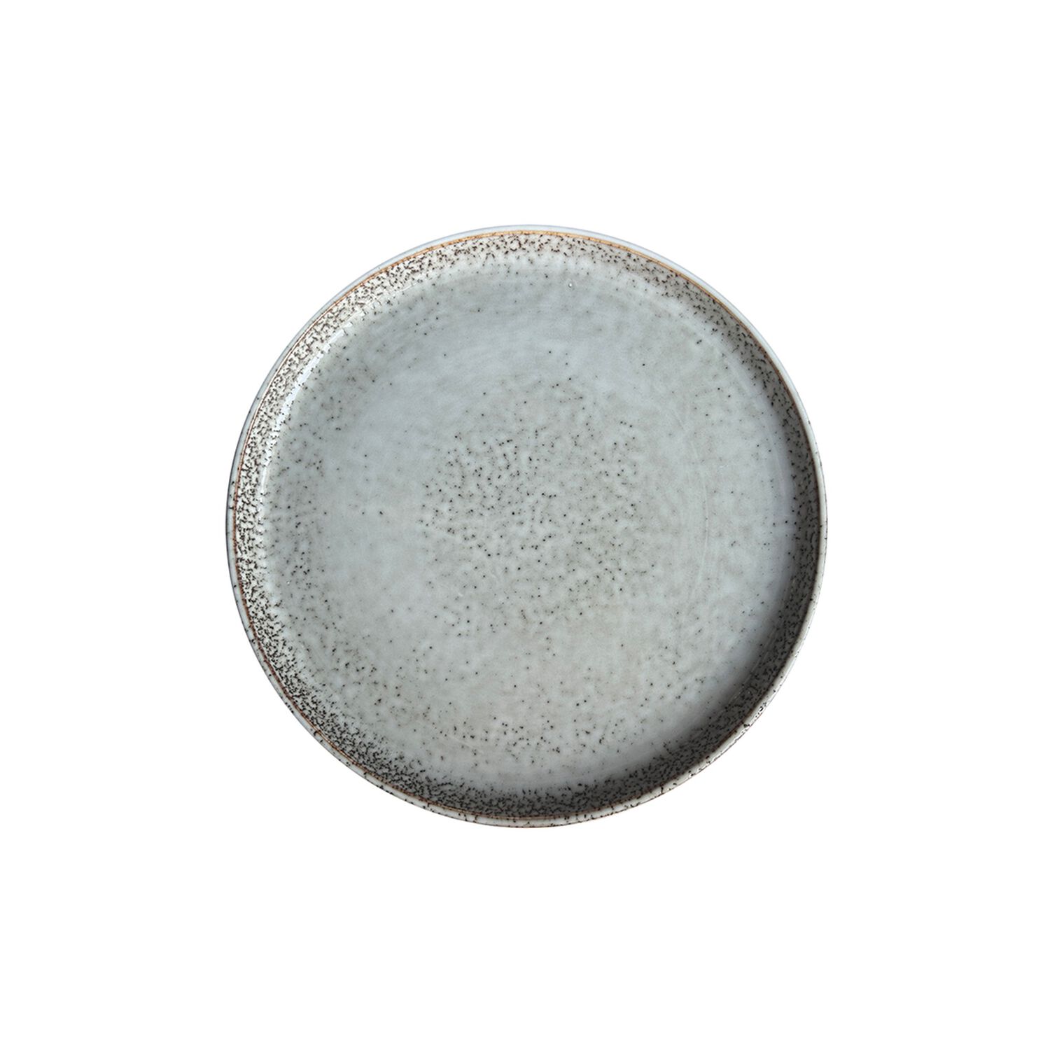 Set 6 Platos Redondo Ceramica 22 Cm Gris Linea Oslo image number 0.0