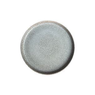 Set 6 Platos Redondo Ceramica 22 Cm Gris Linea Oslo