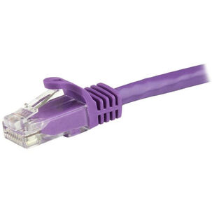 Cable De Red 10m Púrpura Cat6 Ethernet Gigabit Sin Enganches