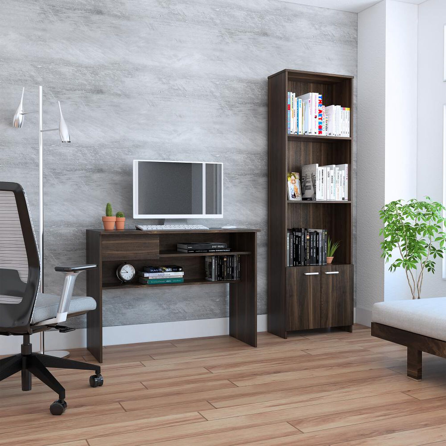 Combo Tuhome Office 5 / Biblioteca + Escritorio image number 1.0