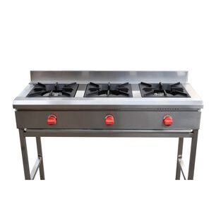 Anafe 3 Quemadores Inox Glp