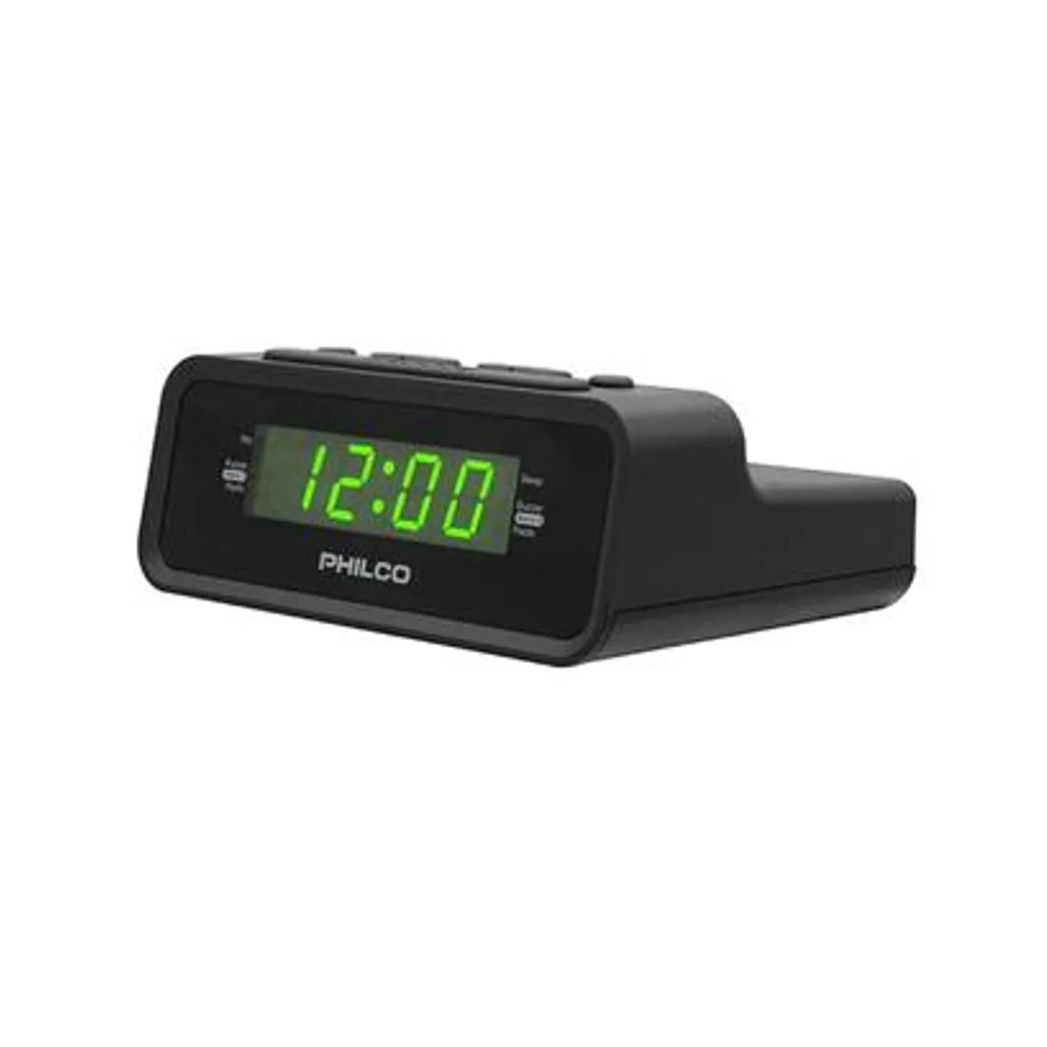 Radio Fm Reloj Digital Alarma Negro C1006g image number 2.0