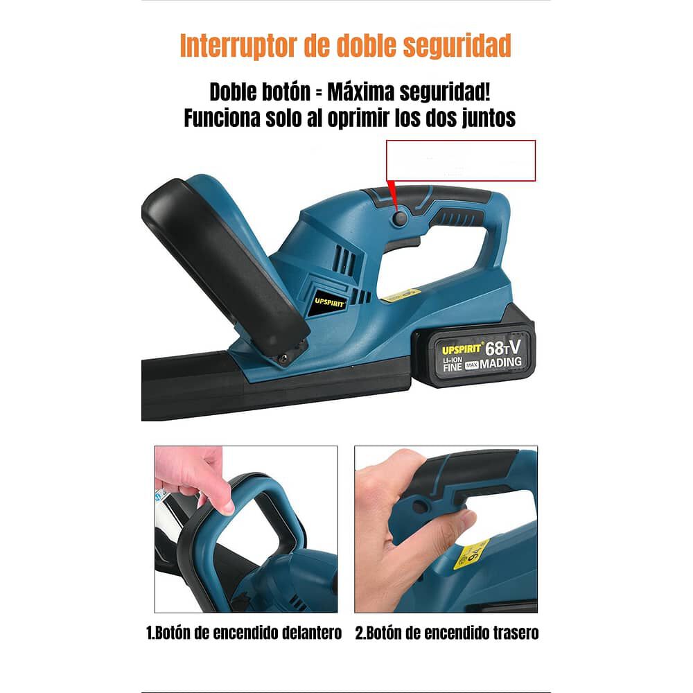 Cortasetos El&eacute;ctrico Inal&aacute;mbrico 18" 800w Con 2 Bater&iacute;as F03 image number 4.0