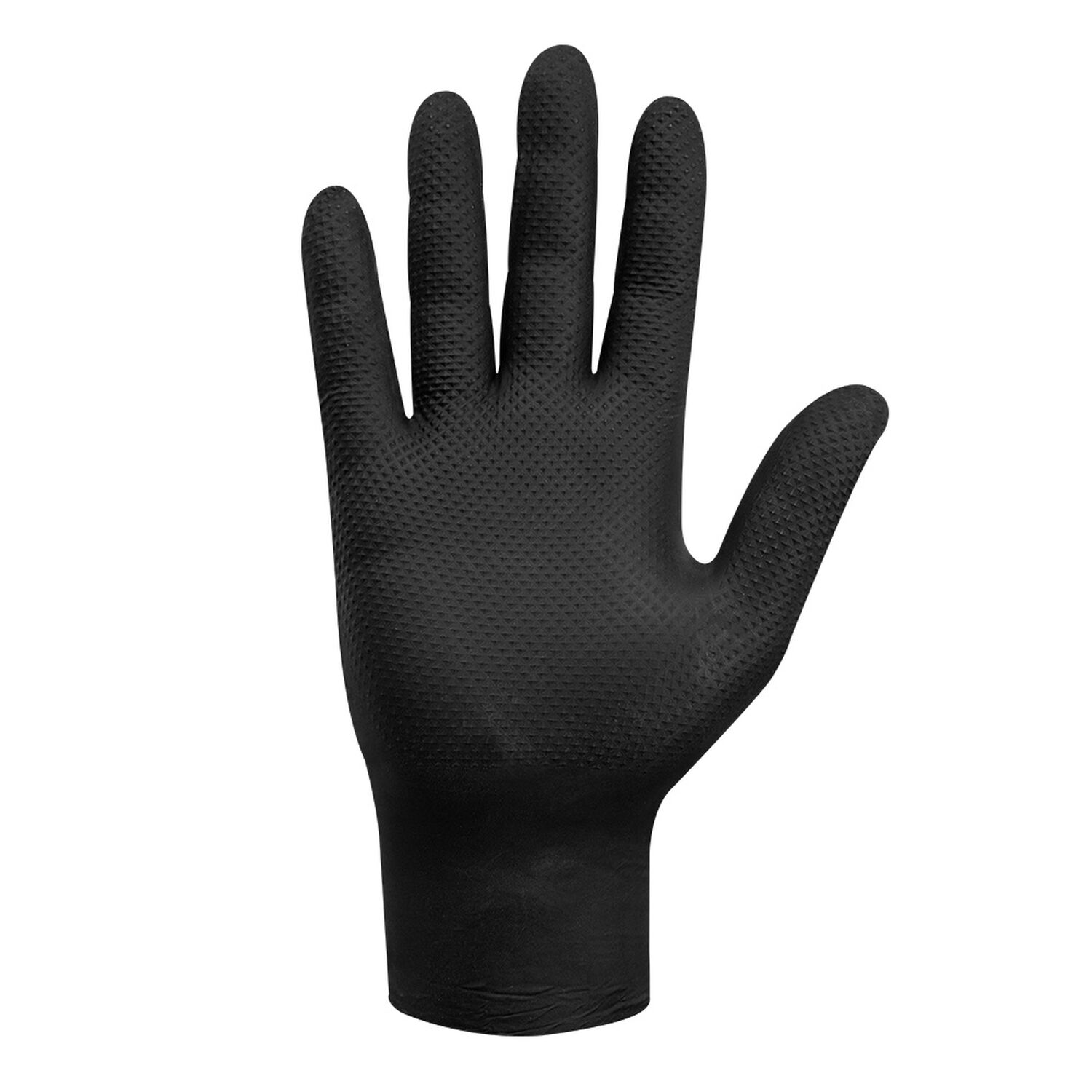 Guante Nitrilo Texturizado Negro 8gr Steelpro Raven 100uds image number 1.0