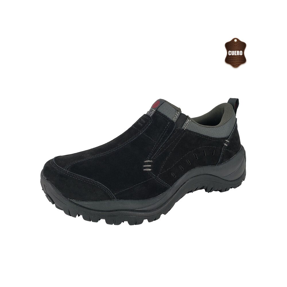 Zapato De Cuero Cedro Negro London Adixt image number 0.0