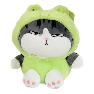Juguete Peluche Gato Emperador Disfraz Rana Kawaii 40cm Infantil