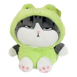 Juguete Peluche Gato Emperador Disfraz Rana Kawaii 40cm Infantil