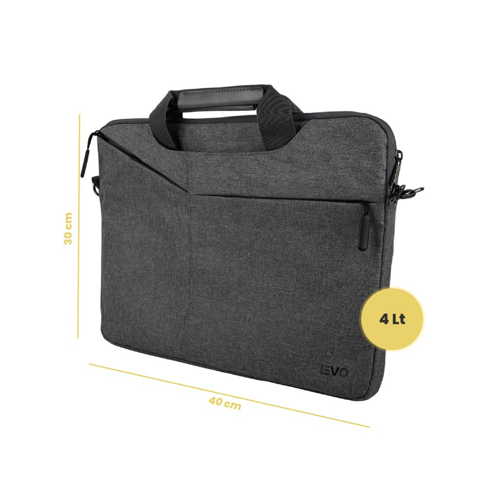 Funda Maletin Notebook Executive Gris 15,6" Levo image number 4.0