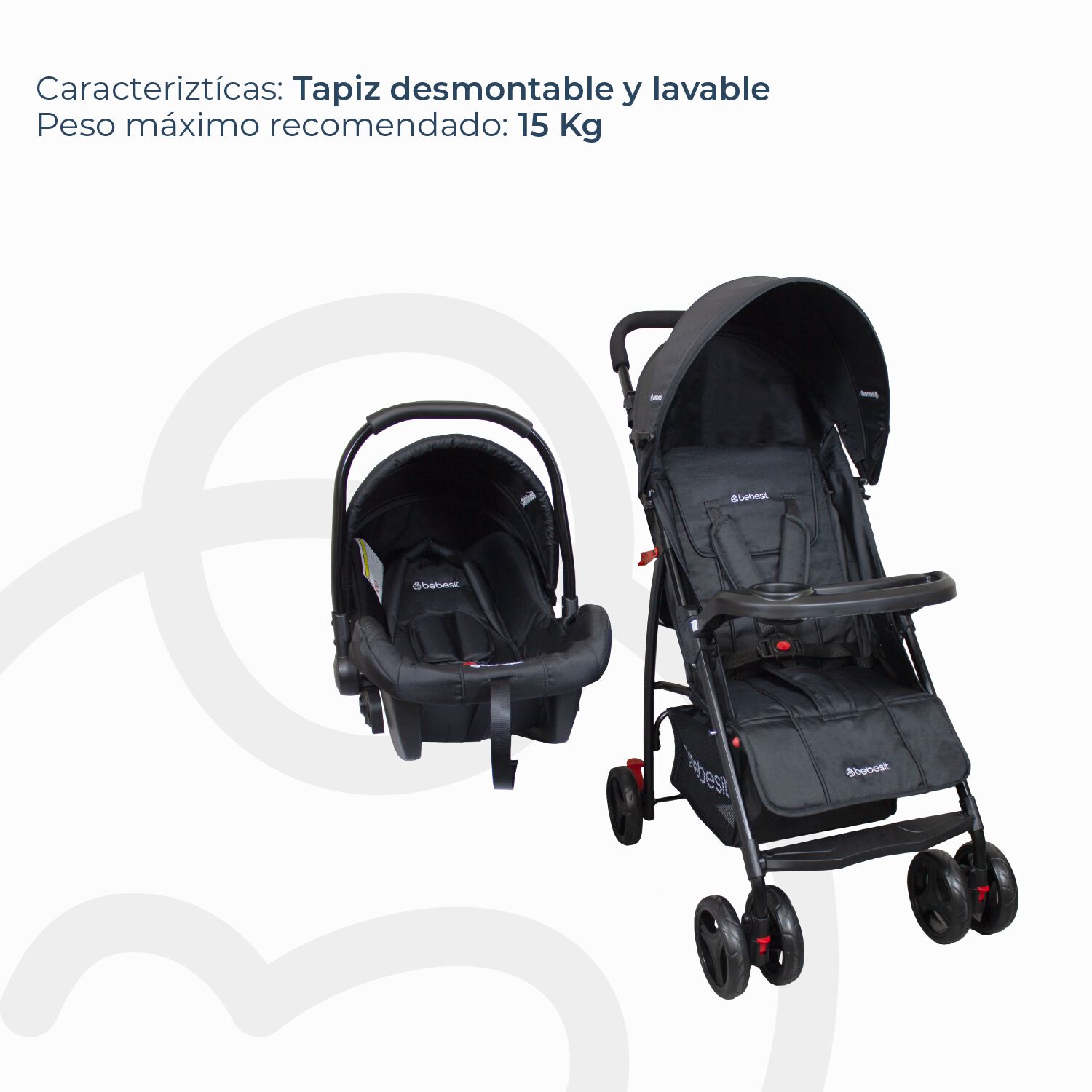 Coche Travel System Summer Negro image number 5.0