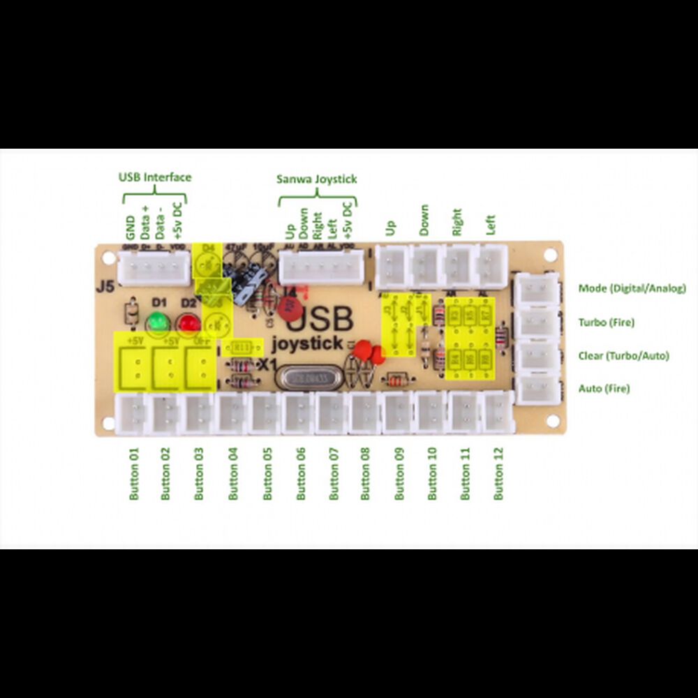 Adaptador Usb Joystick Arcade Zero Delay image number 2.0