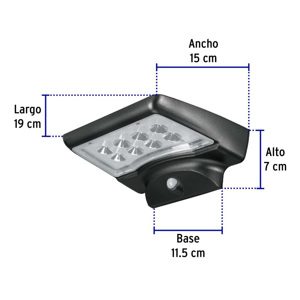 Foco Solar Led Con Sensor De Movimiento 4w - Volteck image number 2.0