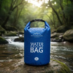 Bolsa Seca Contra Agua Impermeable Flotante Outdoor Camping Kayak 2l Azul