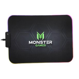 Mousepad Gamer Usb Rgb 35x25cm Negro Speed Monster Games