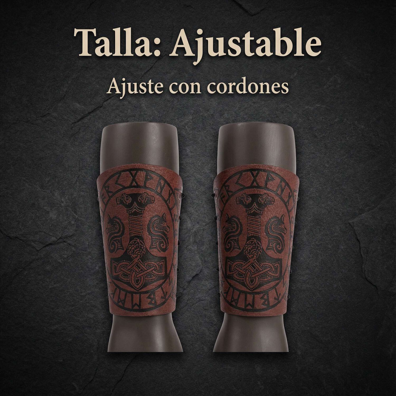 Disfraz Brazalete Armadura Lobo Vikingo image number 3.0