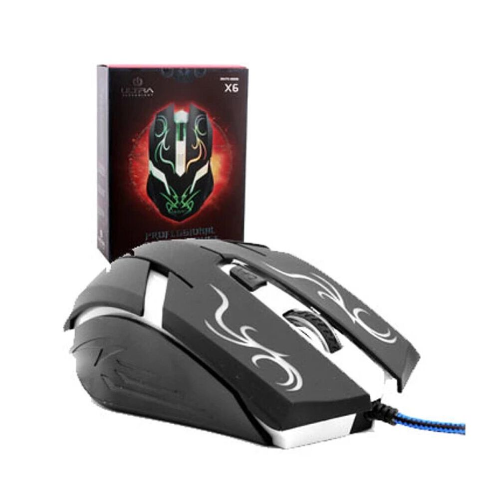 Mouse Gamer Usb Retroiluminado 4b 2400dpi Negro X6 image number 1.0