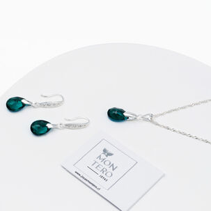Conjunto Milan Cristales Genuinos Emerald
