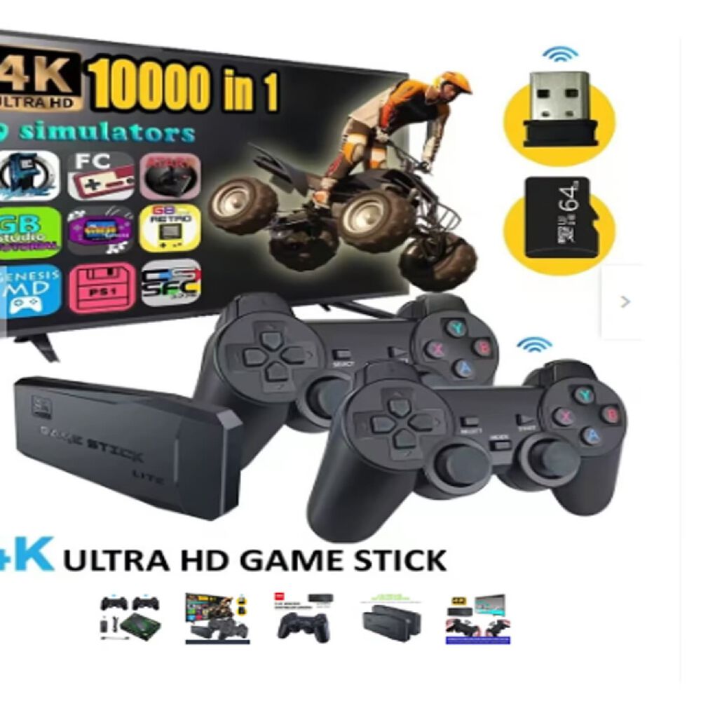 Consola Retro De Videojuegos 64gb 10000 Juegos+controles Inal&aacute;mbricos image number 3.0