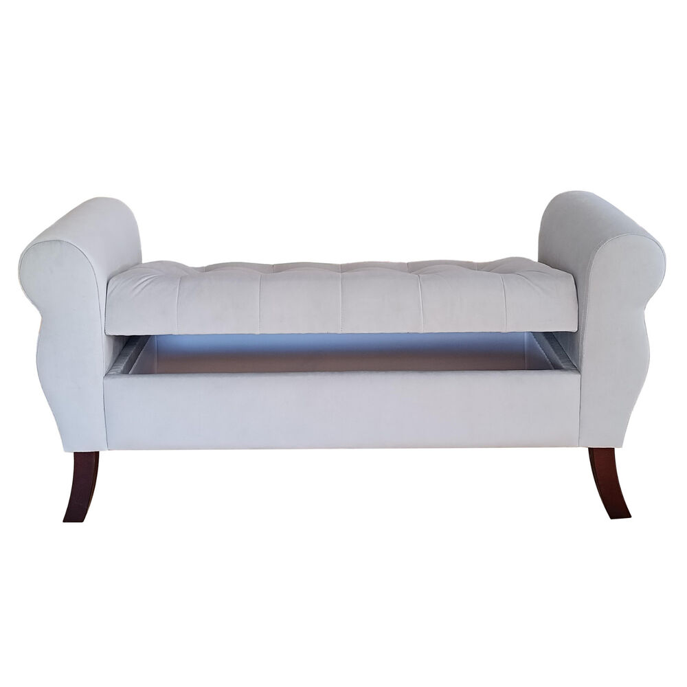 Banqueta Baul Diva Color Gris Perla image number 1.0