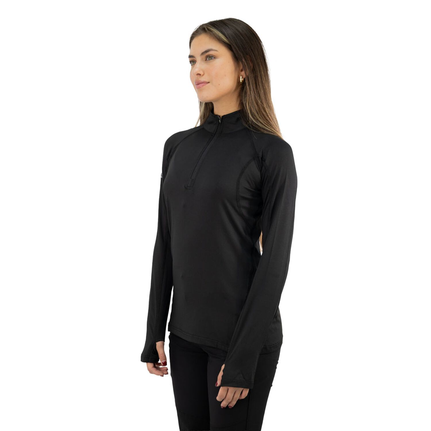 Polera Dry Fit Hw Spx Manga Larga Mujer Black image number 2.0
