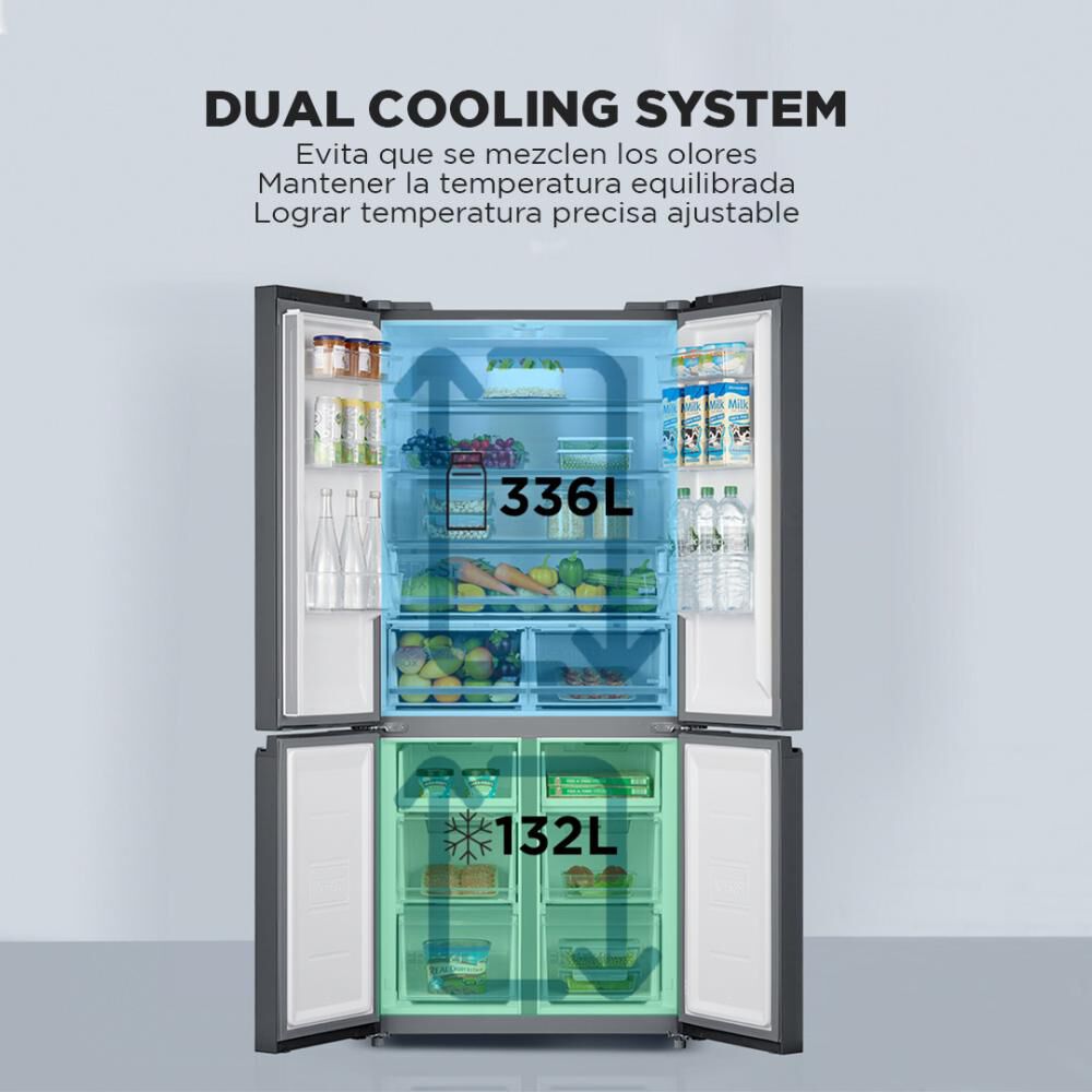 Refrigerador Side By Side Midea MRTT-4790S312FW / No Frost / 468 Litros / A+ image number 7.0