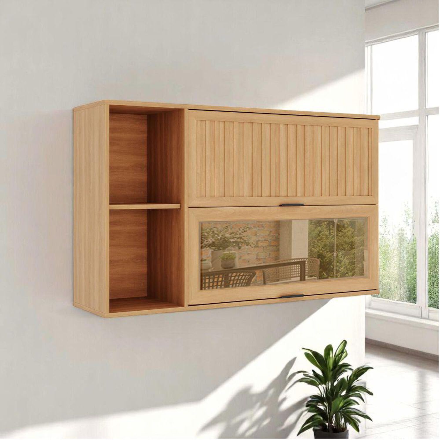 Mueble De Cocina Roca A&eacute;reo Casta&ntilde;a Modular / 2 Puertas image number 1.0