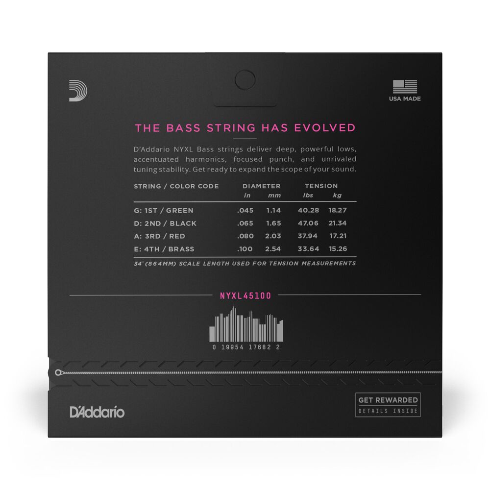 Set Cuerdas Bajo Long Scale 45-100 Nyxl45100 Daddario image number 2.0