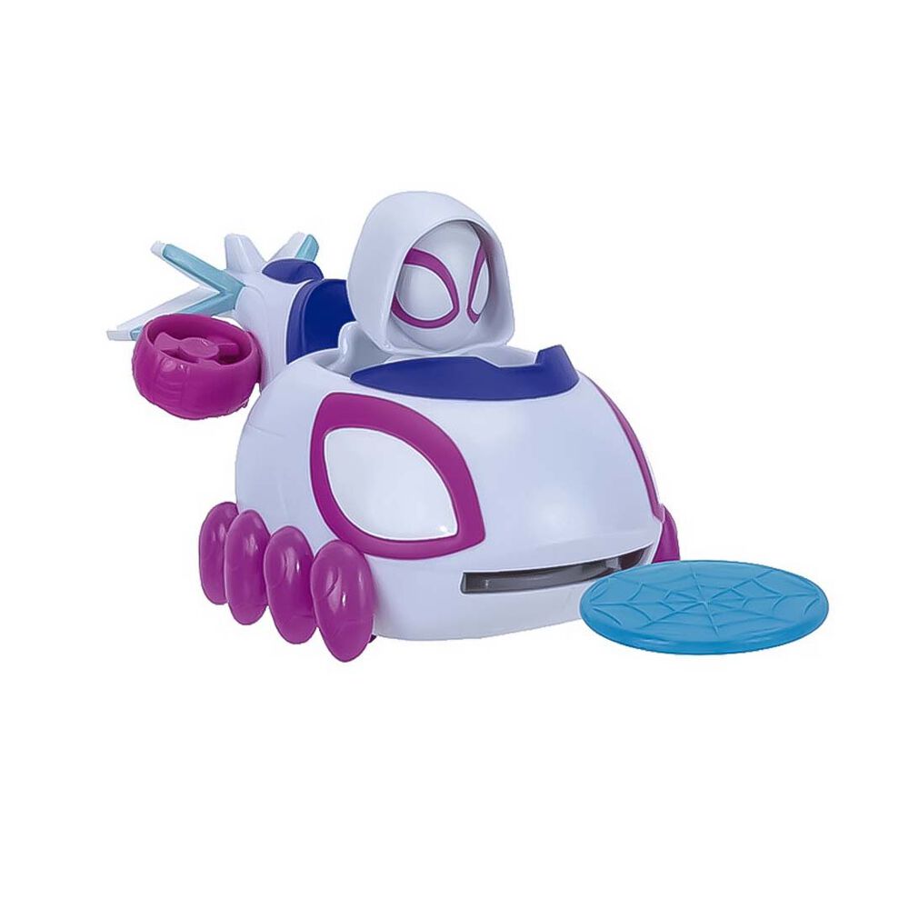 Juguete Auto Lanza Disco Spidey & Friends - Spider Gwen image number 2.0