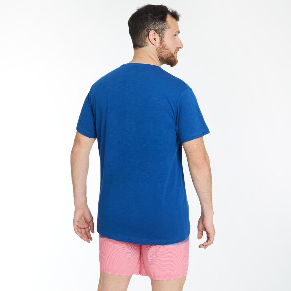 Polera Regular Manga Corta Cuello Redondo Hombre Peroe image number 3.0