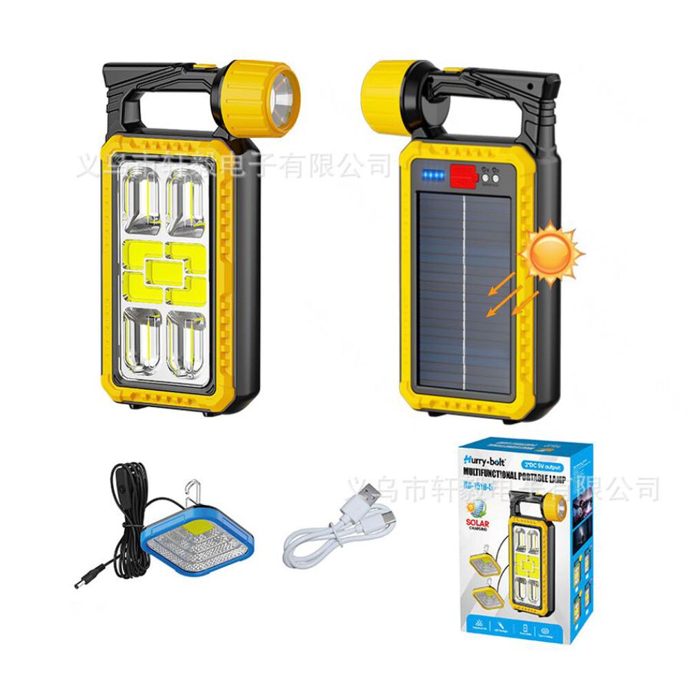 Linterna Port&aacute;til Solar Multifuncional Hurry Bolt Hb-1518-5 image number 2.0