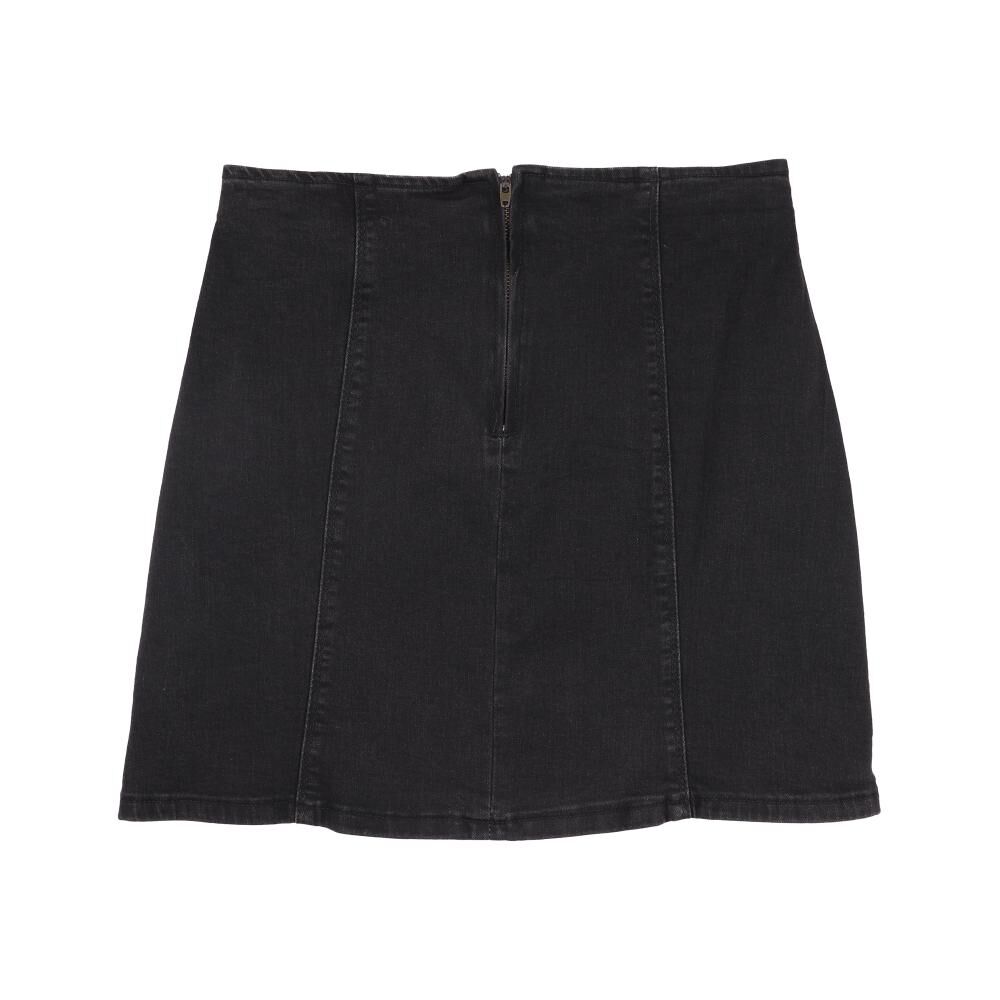 Falda Mini Denim Tiro Medio Skinny Mujer Freedom image number 1.0