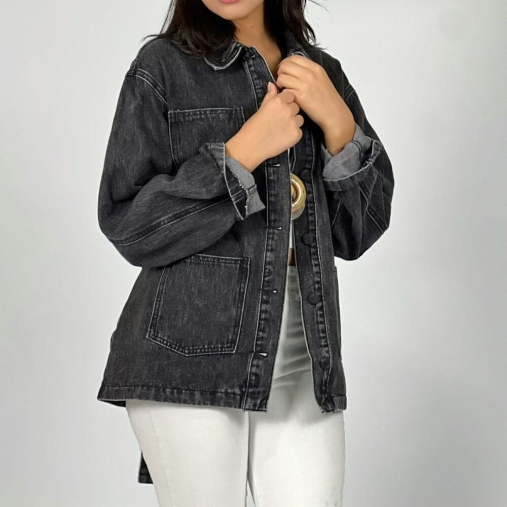 Chaqueta Larga De Mezclilla image number 3.0