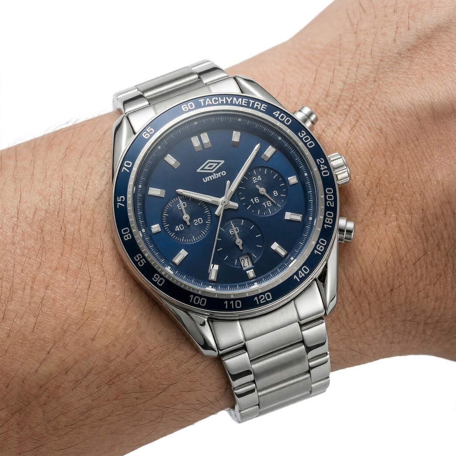 Reloj An&aacute;logo Hombre Umbro Plus Plateado Umbp-1500-118 image number 3.0