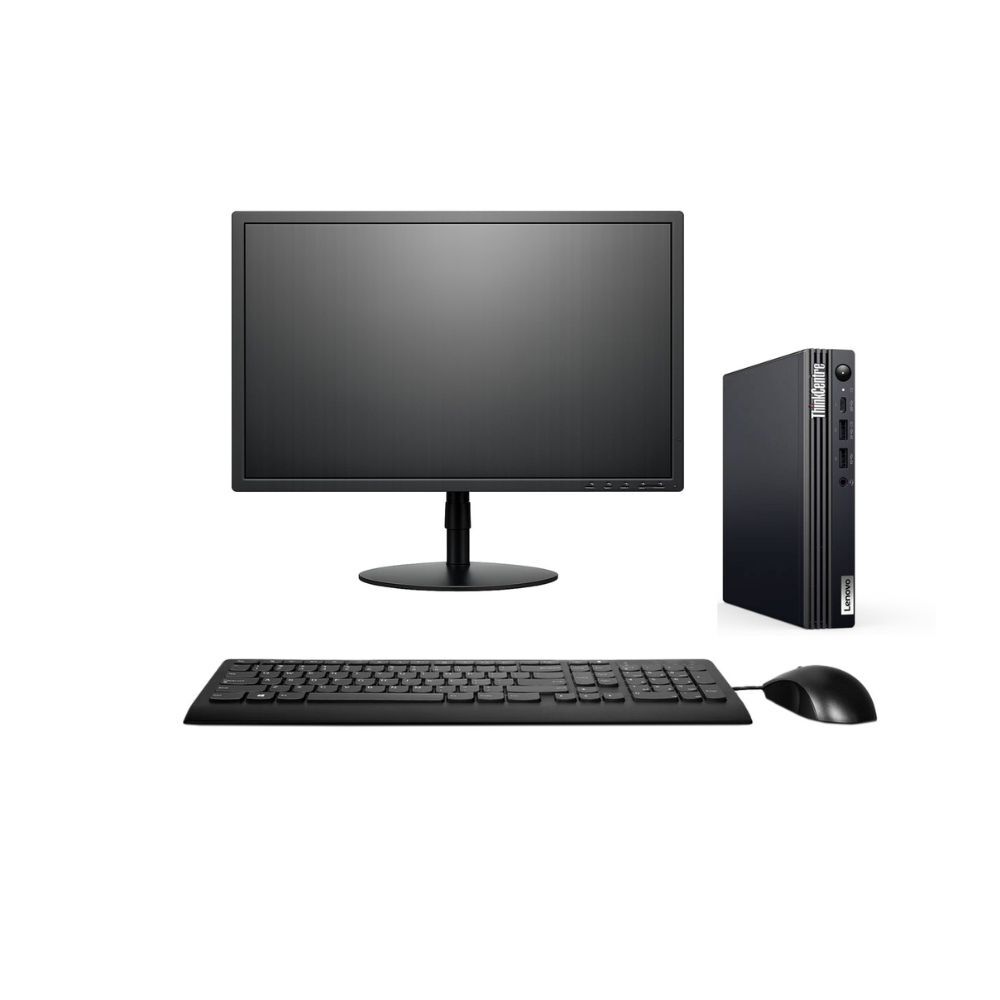 Kit Monitor + Mini Pc Lenovo Thincentre M75q Gen 2 (ryzen 5 Pro 4650 8gb 1tb Ssd) + Teclado Y Mouse Reacondiconado Grado A image number 0.0