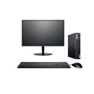 Kit Monitor + Mini Pc Lenovo Thincentre M75q Gen 2 (ryzen 5 Pro 4650 8gb 1tb Ssd) + Teclado Y Mouse Reacondiconado Grado A