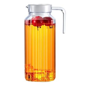 Jarra De Vidrio Agua Jarra De Jugo Jarra Con Tapa Vintage 1 Litro