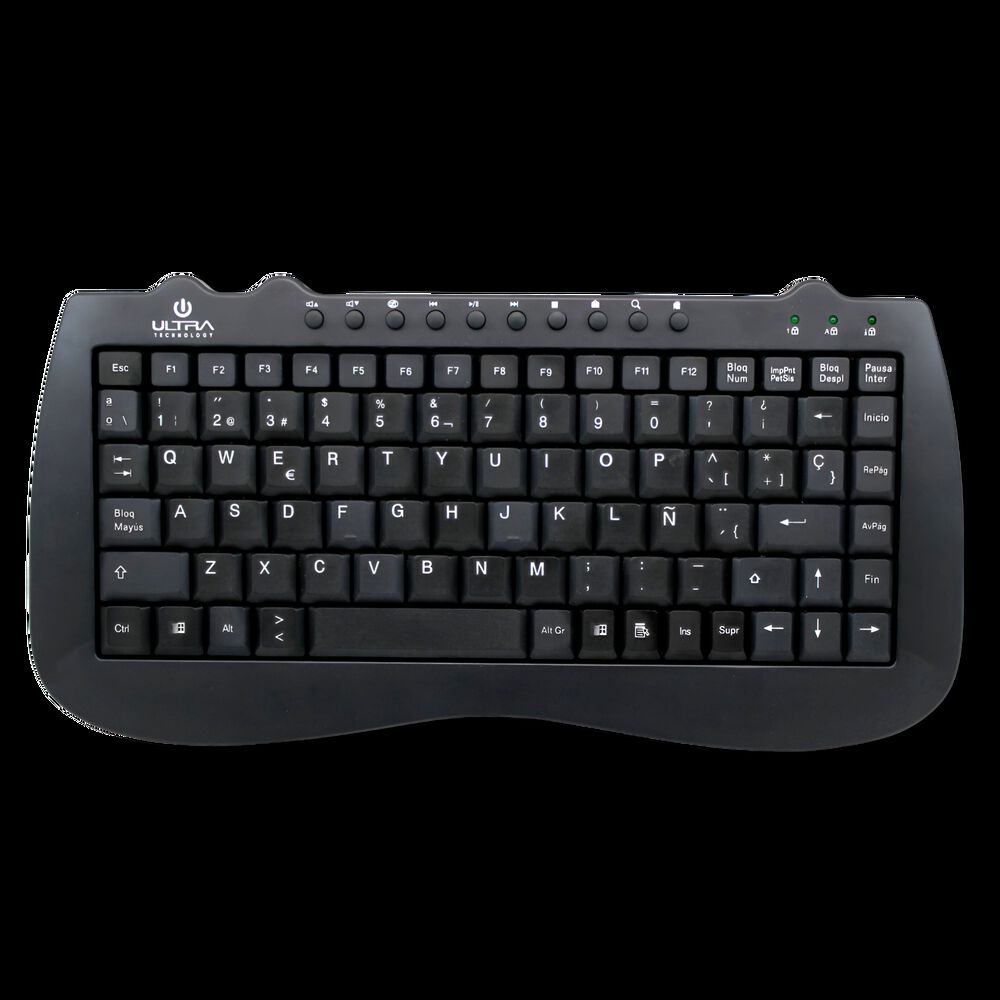 Mini Teclado Usb Multimedia Ultra Compacto K115u image number 0.0