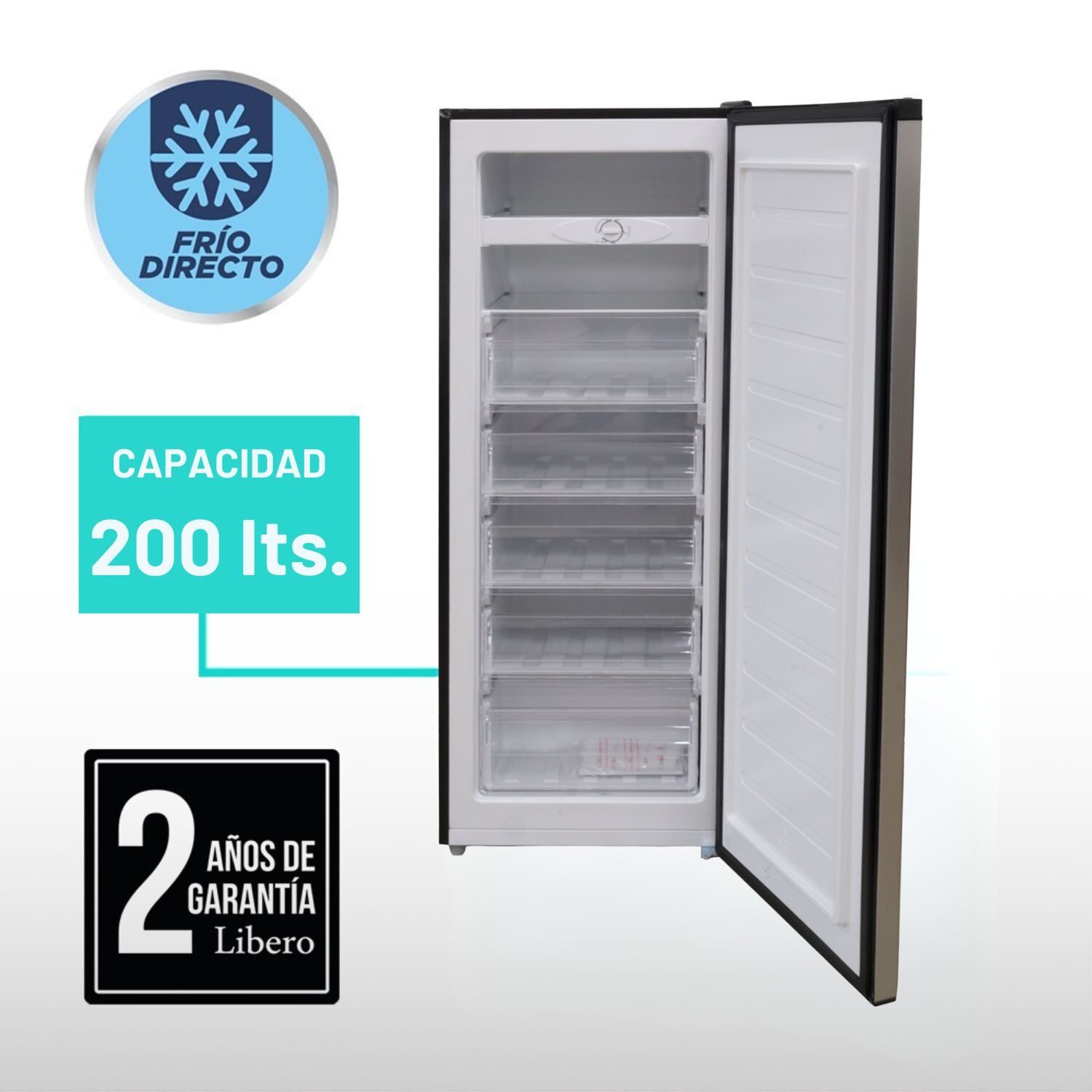Freezer Vertical Convertible Frio Directo 200 Lts image number 1.0