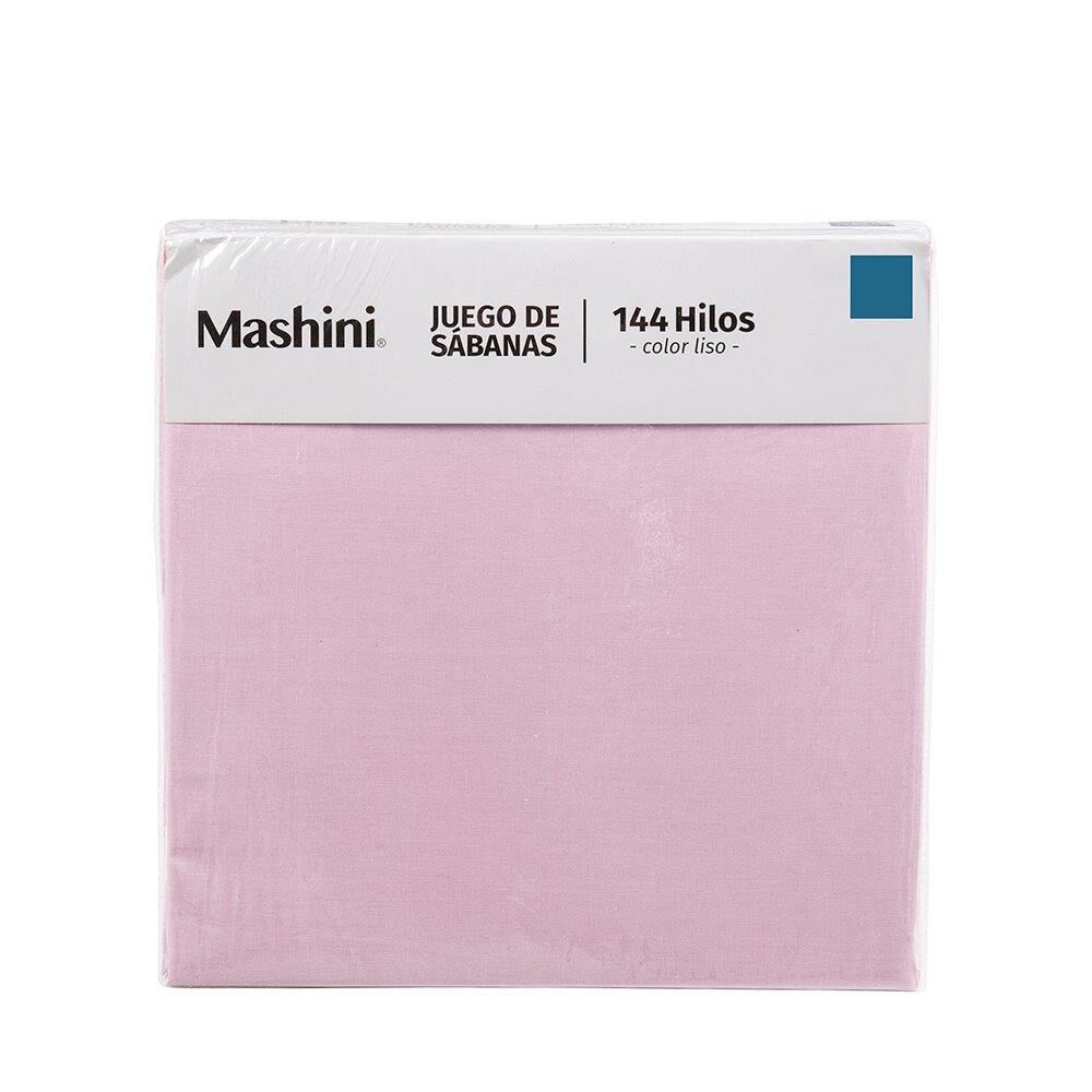 Sabana 144 Hilos Lisas 1.5 Plazas Rosa image number 4.0