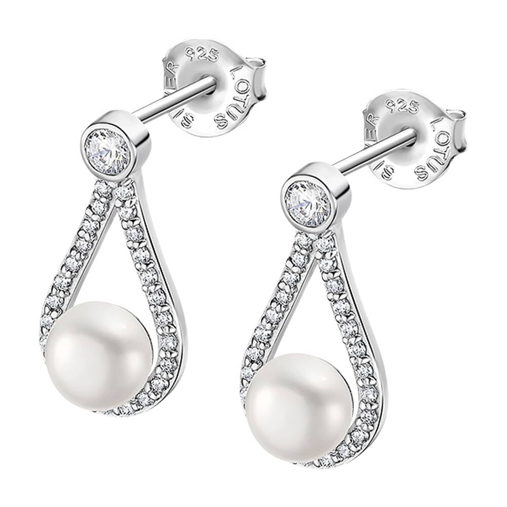 Aros Lp3481-4/1 Lotus Silver Mujer Pearls image number 0.0