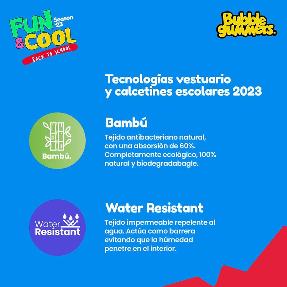 Calcetin Escolar Ni&ntilde;a Bubblegummers Escolar 2 Gris image number 1.0