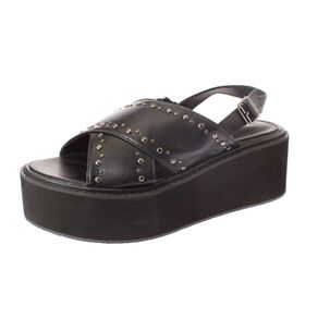 Sandalia Plataforma Negro Vía Franca Art. 52109b30874black