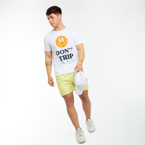 Polera Estampada Manga Corta Cuello Redondo Hombre Skuad