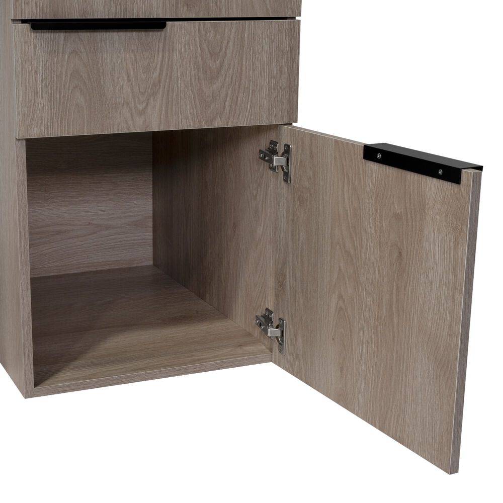 Escritorio 2 Cajones 1 Puerta Fm-014g Gris Y Plomo image number 6.0