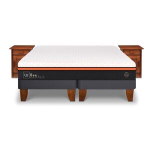Cama Europea Cic Bee Comfort / King / Base Dividida + Velador