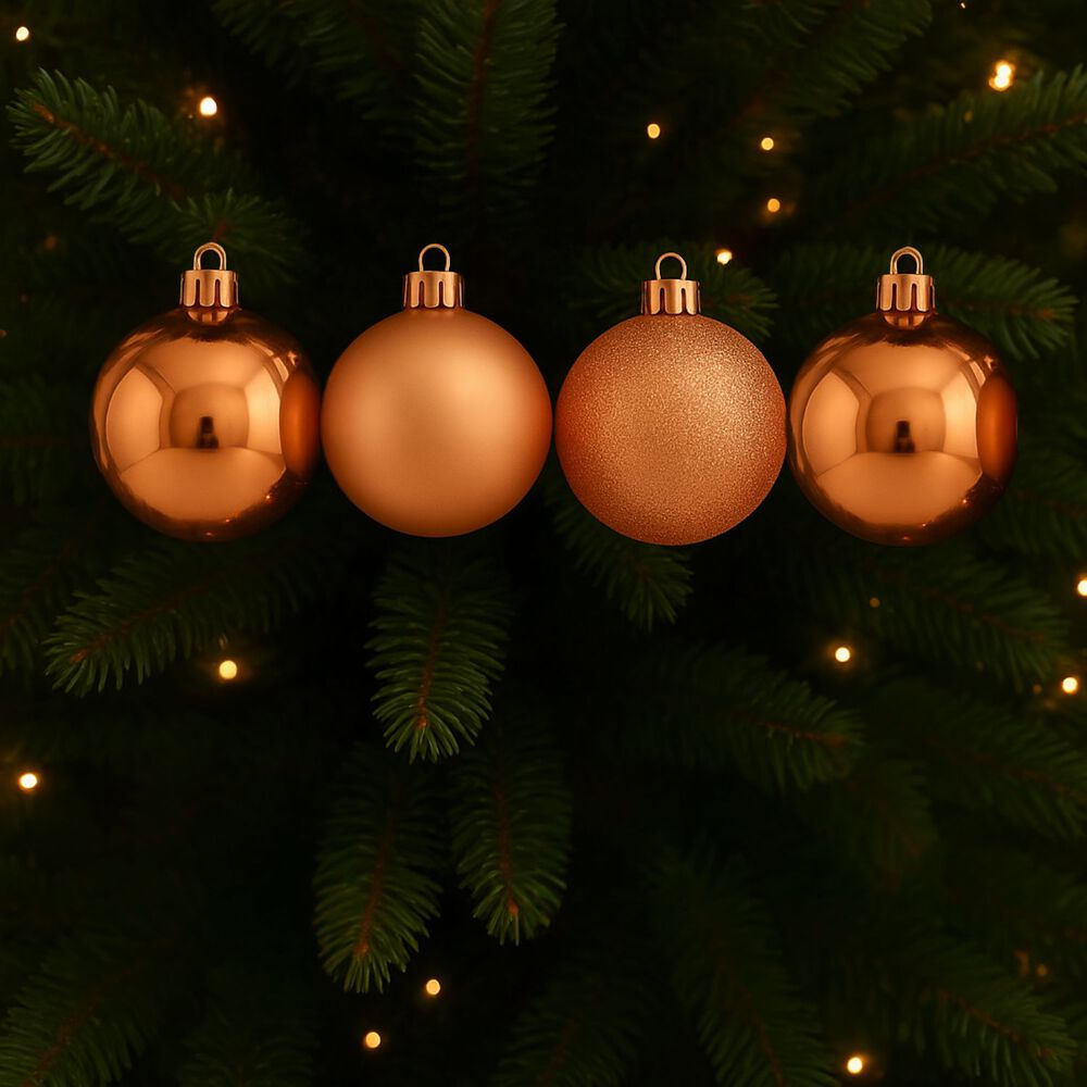 4 Bambalinas Esferas Navideñas Rosa 12cm Decoracion Navidad image number 2.0