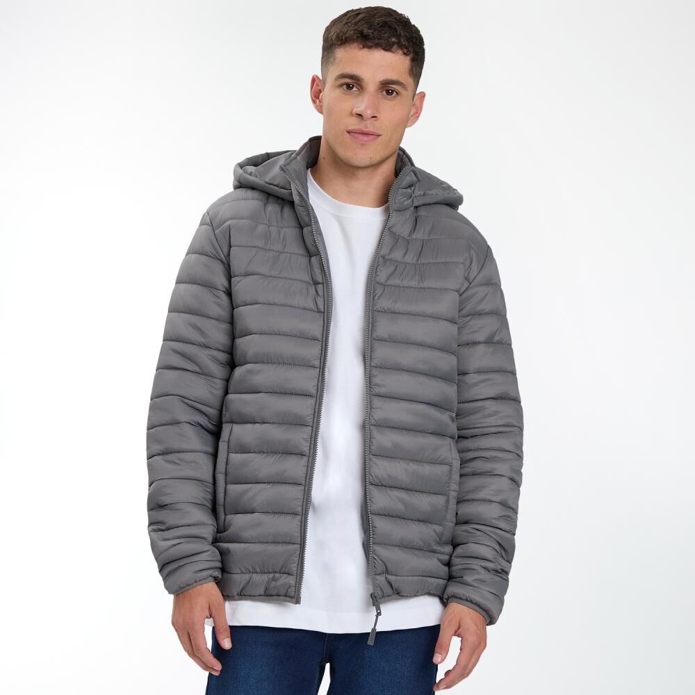 Parka Slim Cuello Alto Con Capucha Hombre Skuad