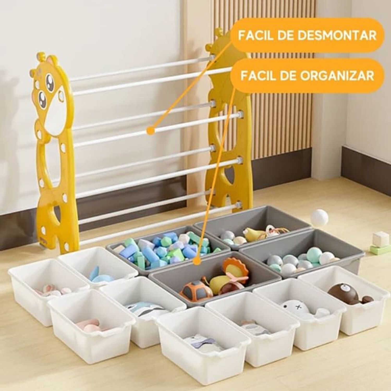 Organizador De Almacenamiento De Juguetes Para Ni&ntilde;os 12 Pz image number 2.0