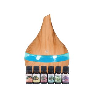 Pack Humidificador Marron Claro + 6 Esencias Aromaticas