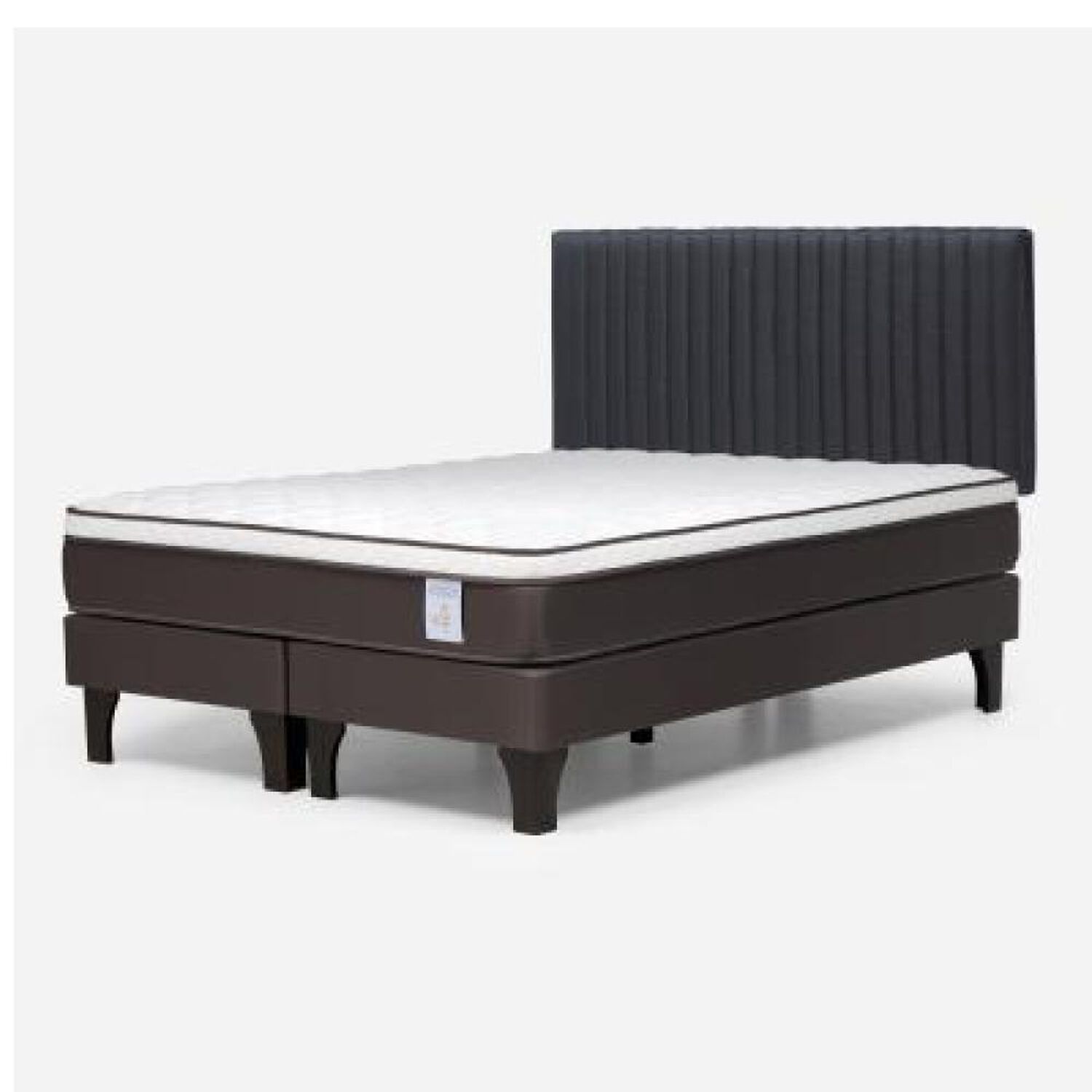 Cama Europea Rosen New Style 4 Plus / 2 Plazas / Base Dividida + Respaldo Lucio image number 8.0